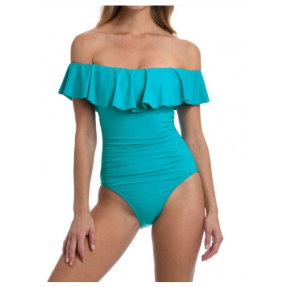 La Blanca Ruffle One Piece / 1 Piece‎ Tummy Control Swimsuit